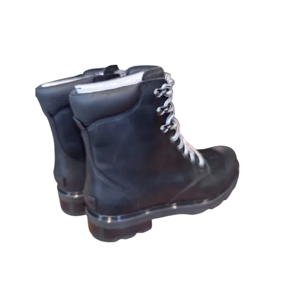 Women's Sorel Lennox Lace Boots Size 11 Black Waterproof