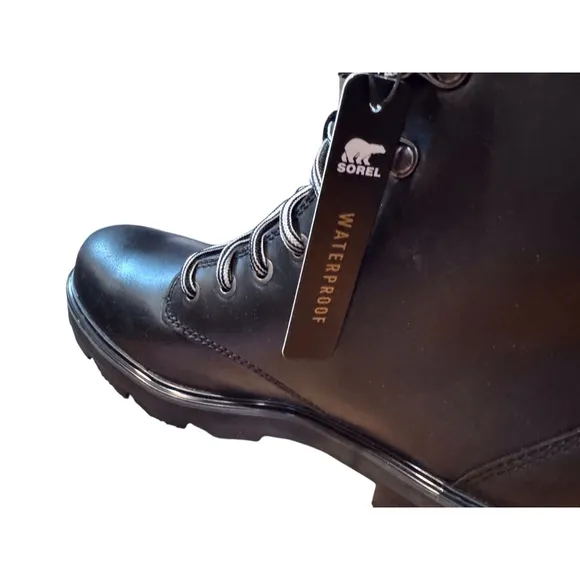 Women's Sorel Lennox Lace Boots Size 11 Black Waterproof