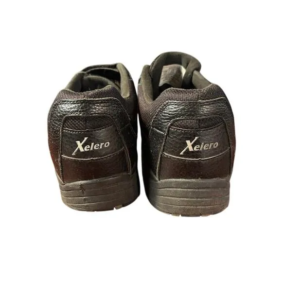 Xelero Sneakers diabetic shoes Matrix Men's strap X84227 black leather size 10.5