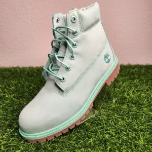 Youth Timberland 50th Anniversary Premium 6-Inch Boots Light Teal Waterproof