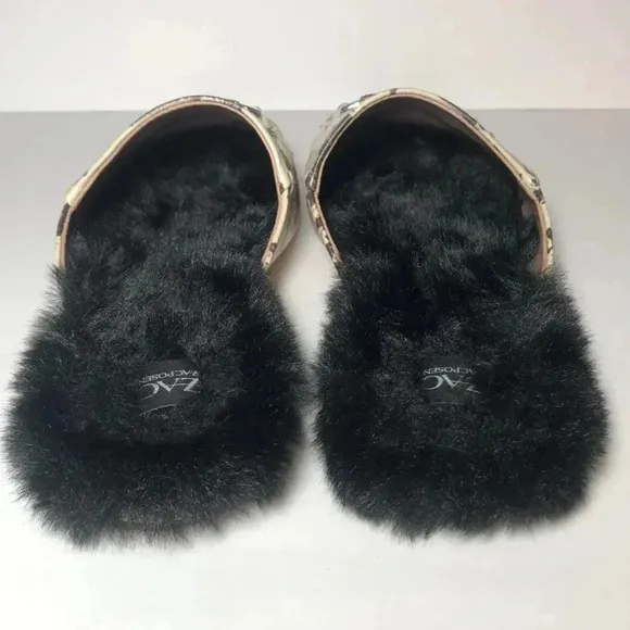 Zac Posen Women's Savanna Mule Loafers Shoes In Cream/Black