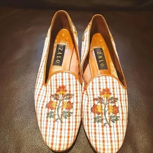 ZALO Plaid Flat Loafers Size 10 N
