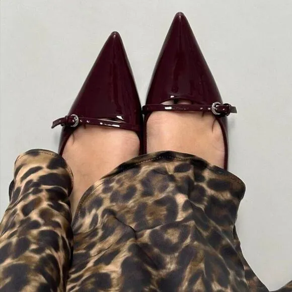 ZARA BLOGGER FAVE!!! Kitten Heel Slingbacks NWT LAST ONE!!!