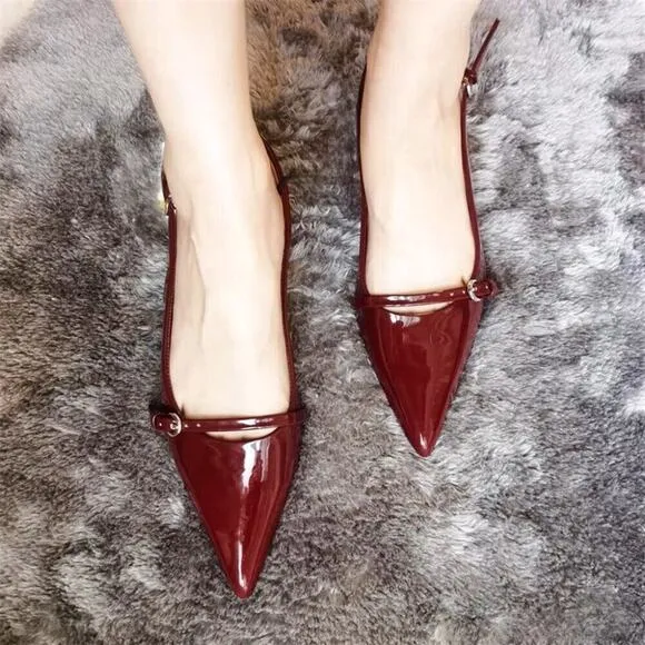 ZARA BLOGGER FAVE!!! Kitten Heel Slingbacks NWT LAST ONE!!!