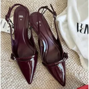 ZARA BLOGGER FAVE!!! Kitten Heel Slingbacks NWT LAST ONE!!!