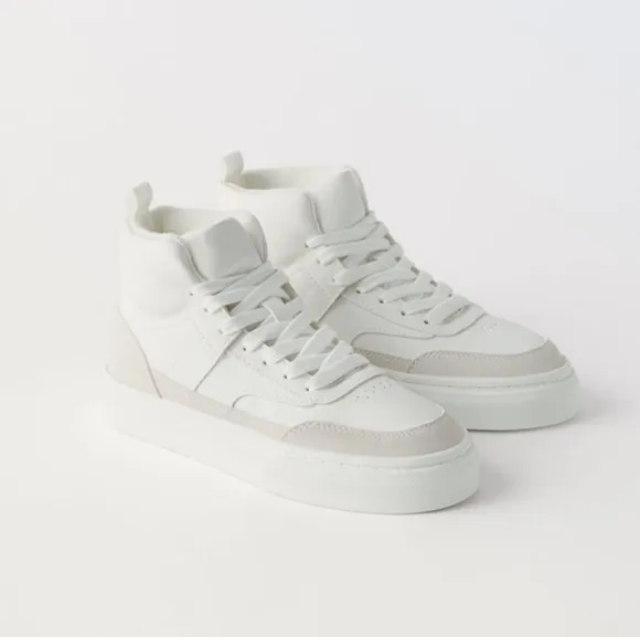 ZARA KIDS WHITE SNEAKERS SIZE 2