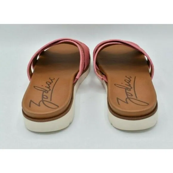 Zodiac Womens Size 9 Naila Neon Pink LE Slip On Sandals Shoes