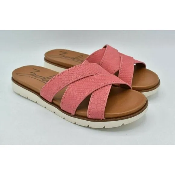 Zodiac Womens Size 9 Naila Neon Pink LE Slip On Sandals Shoes